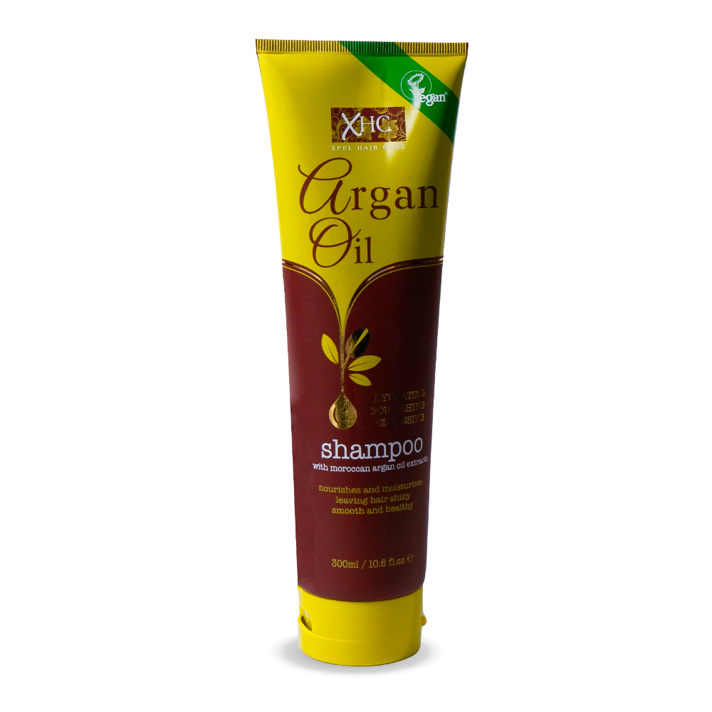 Xpel Marketing Moroccan Argan Oil Shampoo-Ultra-Hydrating, Nourishes & Moisturizes for Frizz-Free & Healthy Hair-Ideal for Dry & Frizzy Hair | No Parabens & Sulphates | Vegan & Cruelty Free 300ml