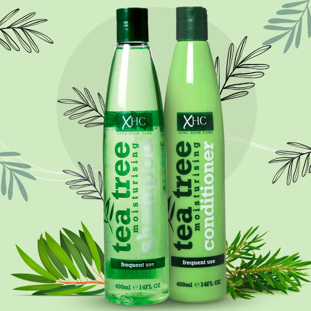 Tea Tree Anti Dandruff Shampoo & Conditioner Combo with Tea Tree & Peppermint Oil, For Dandruff Free Hair & scalp.