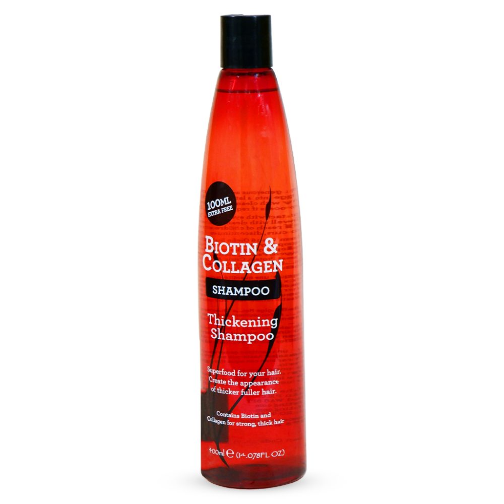 Biotin & Collagen Thickening Shampoo for Strong Thick Hair, helps combat dryness, breakage and hair loss with  B7 – 400 ml